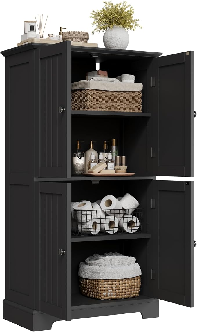 ChooChoo Bathroom Floor Cabinet, Modern Bathroom Storage Cabinet - Image 8