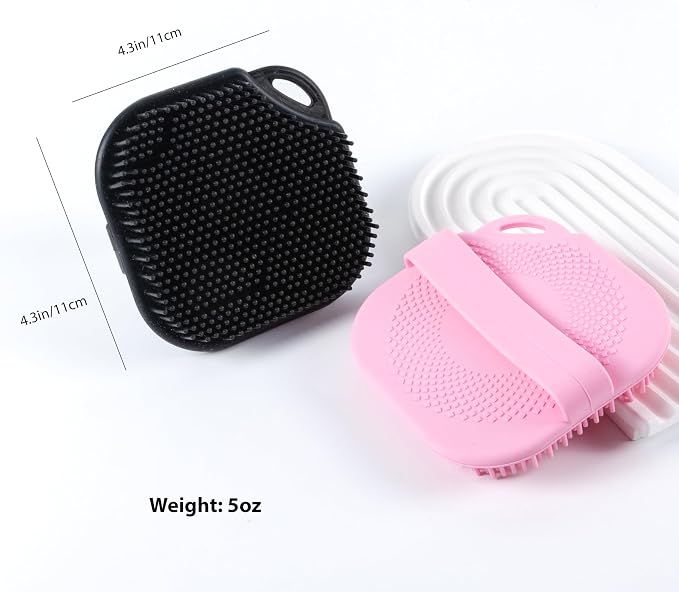 2 PC Silicone Body Scrubber, Exfoliating Shower Bath Scrubber, Soft Silicone - Image 4