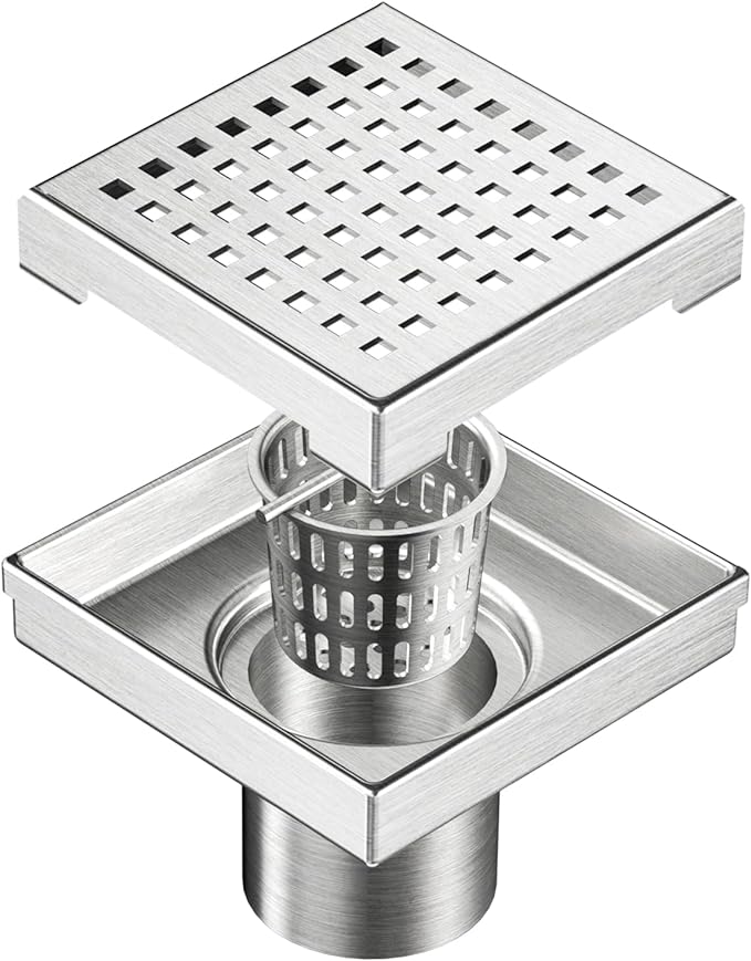 Neodrain 4-Inch Square Shower Drain by Neodrain