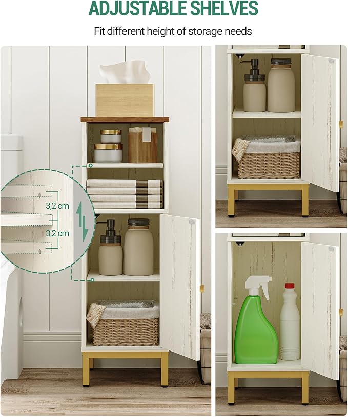 Bathroom Storage Cabinet, Corner Floor Cabinet - Image 5