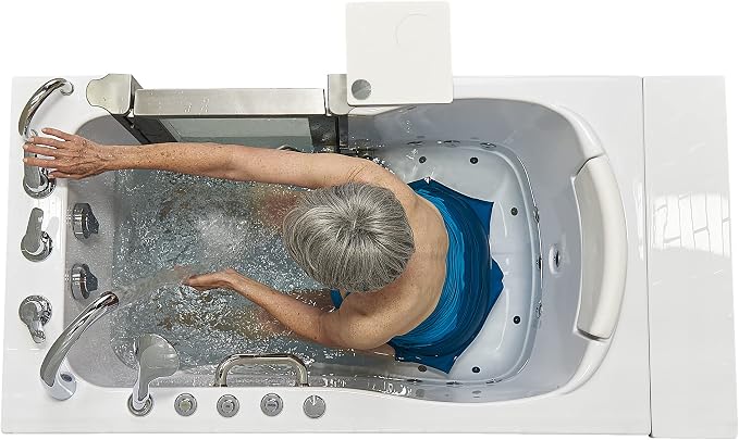 Ella Elite 30"x52" Acrylic Air and Hydro Massage Walk-In Bathtub - Image 6