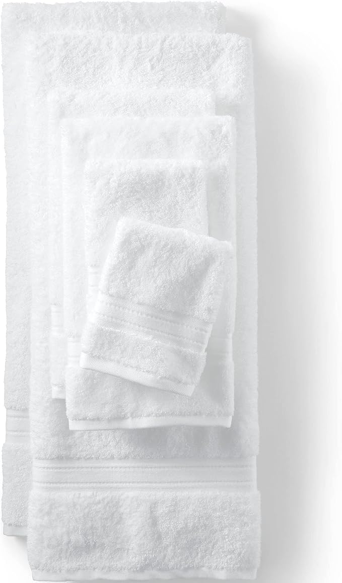 Lands' End Supima Towel White Bath- Hand Towel - Image 2