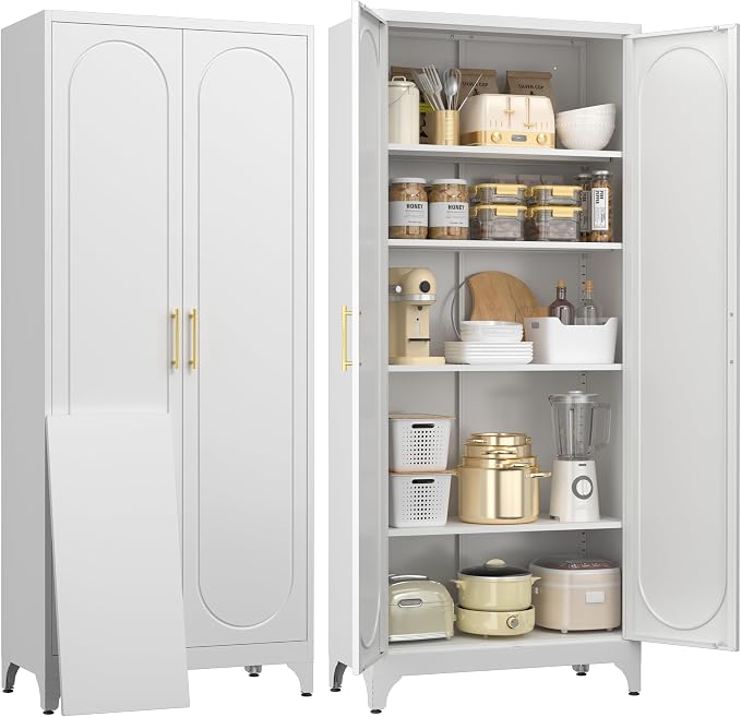 75" Tall Pantry Storage Cabinet, Tall Kitchen Pantry Storage Cabinet by For30YearsWehavespecializedinsteelfurniture