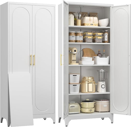 75" Tall Pantry Storage Cabinet, Tall Kitchen Pantry Storage Cabinet by For30YearsWehavespecializedinsteelfurniture