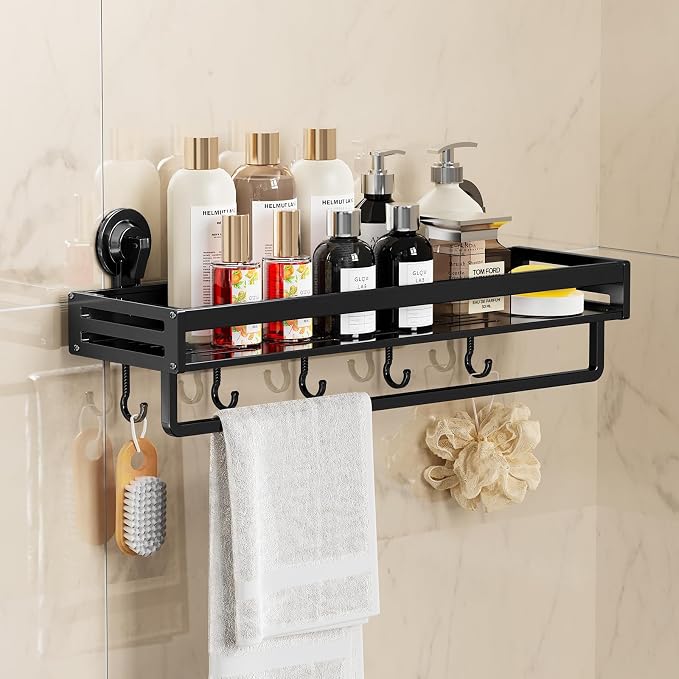 Shower Caddy Suction Cup, 15.8 inch Suction Shower Shelf - Image 2