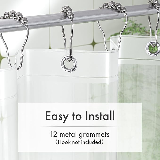 Amazer Plastic Shower Curtain Liner - Image 6