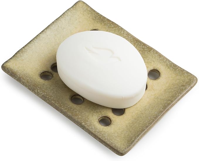 Soap Dish for Shower, Shower Soap Holder for Bathroom, Porcelain Japanese Soap by Cormomu