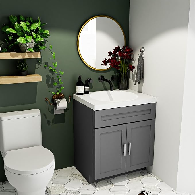 KitchenMan 30 Inch Bathroom Vanity Without Sink and Top Unassembled Bathroom - Image 6