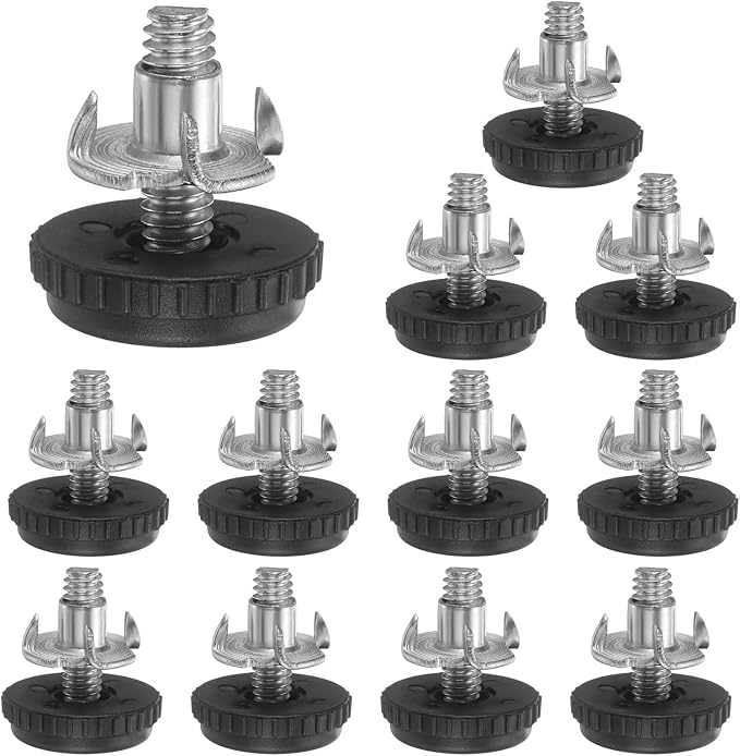uxcell 1/4"-20 Thread Furniture Feet Levelers, 12Set 19mm L Adjustable by uxcell