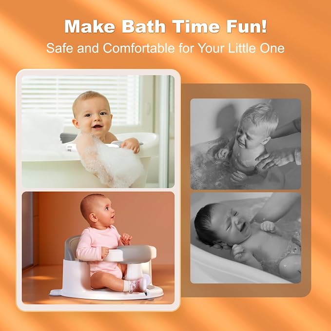 Baby Bath Seat for Babies: Non-Slip Infant Bathtub Chair - Image 6