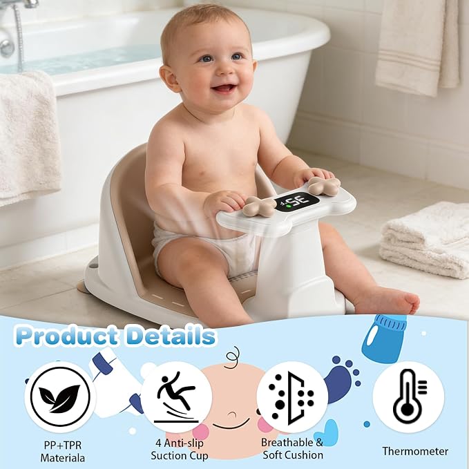 Baby Bath Seat for Babies 6 Months & Up - Image 3