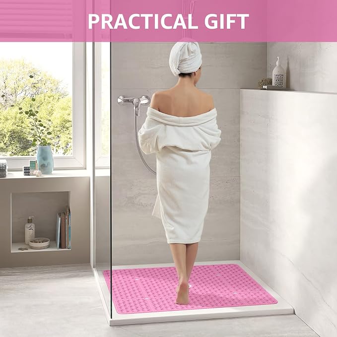 OTHWAY Square Shower Mat, TPE Anti Slip Shower mat - Image 6