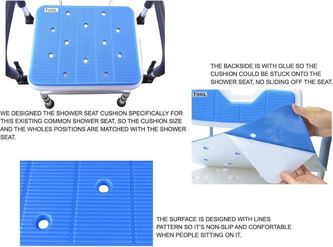 Shower Chair pad, Soft Foam Cushion - Image 4