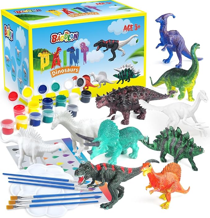 BAODLON Kids Arts Crafts Set Dinosaur Toy Painting Kit by BAODLON