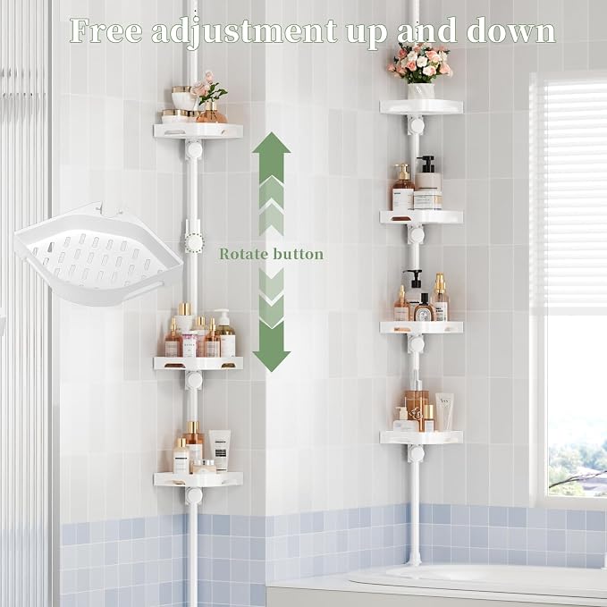 Tension Pole Shower Caddy Organizer - Image 6