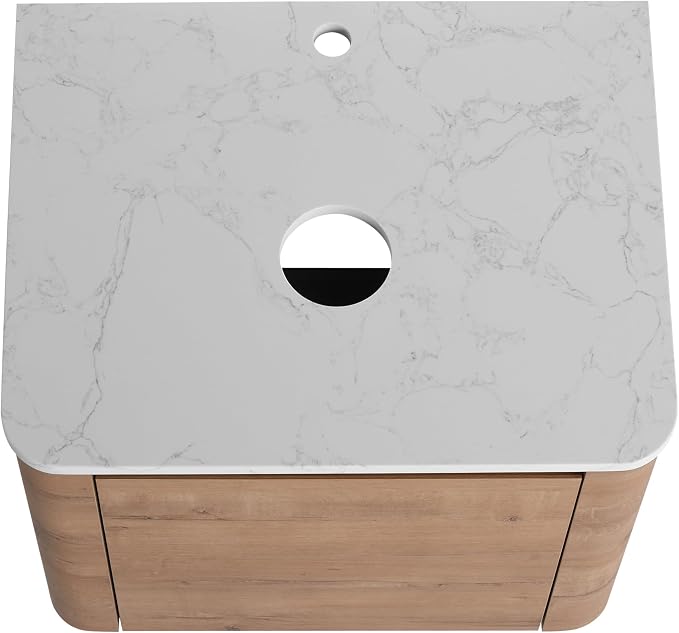 Malwee 60" Floating Bathroom Vanity - Image 9