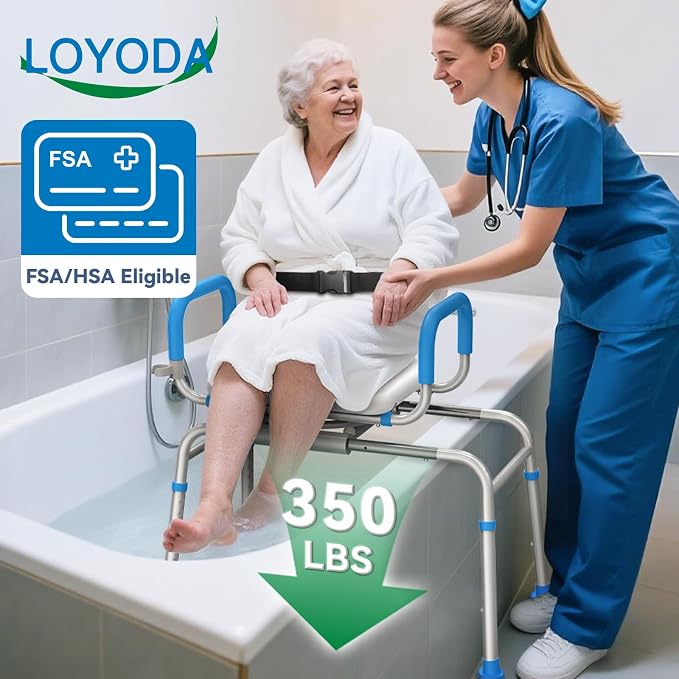 FSA/HSA Eligible Sliding Shower Chair Tub Transfer Bench - Image 2