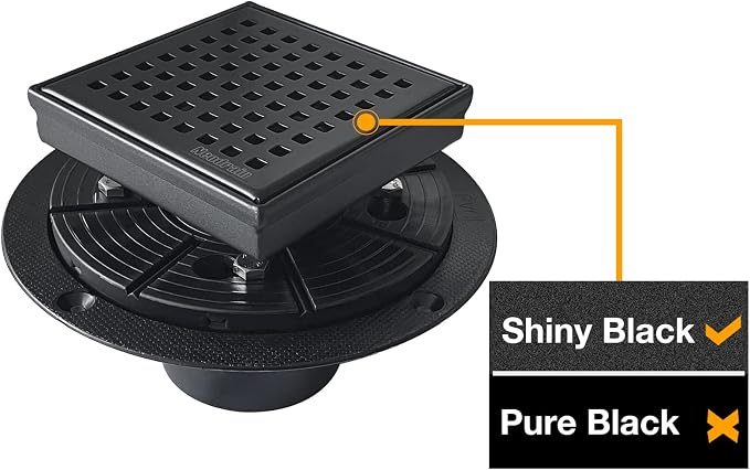 Neodrain 4-Inch Square Shower Drain - Image 4
