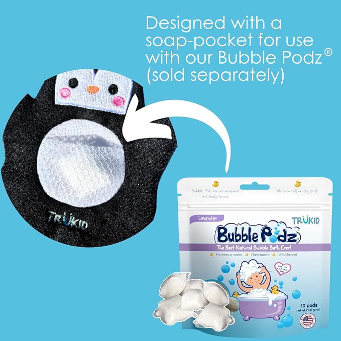 TruKid Strawberry Bubble Podz & BubbleGlove Set – Bubble Bath Pods - Image 2