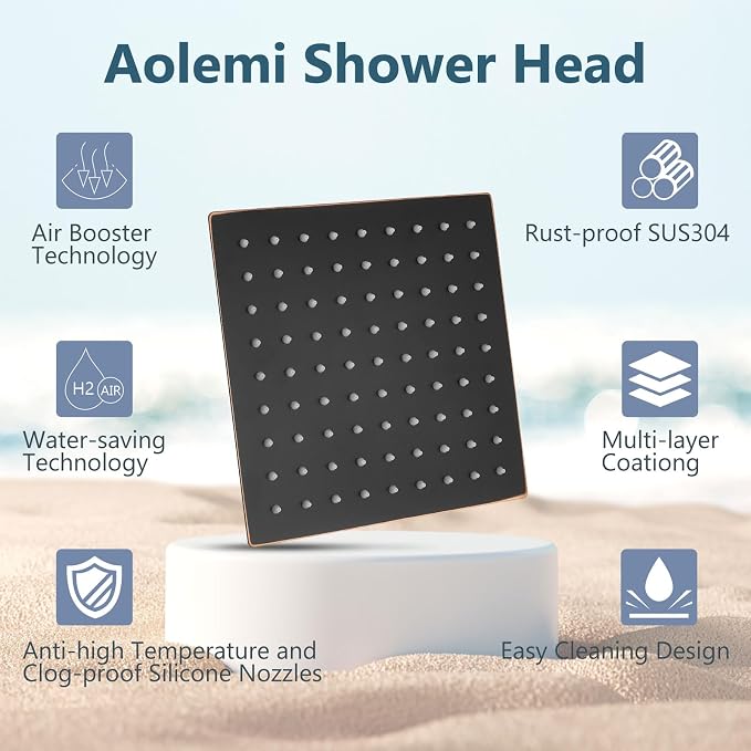 Aolemi Shower Faucet Set, High Pressure Shower System - Image 7