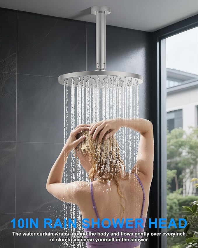 Shower System with Pressure Balance Valve, Brushed Nickel - Image 2