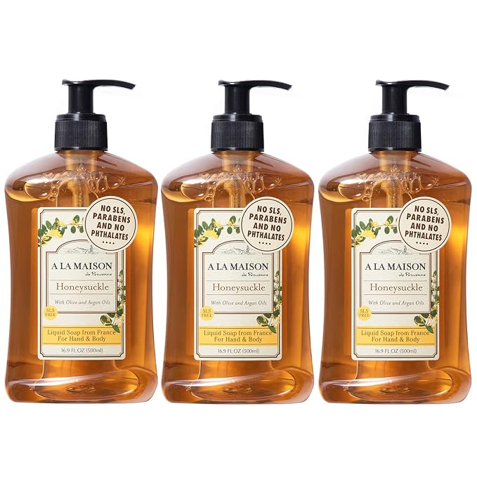 A LA MAISON de Provence Liquid Soap Honeysuckle, 16.9 Fl Oz by ALaMaison