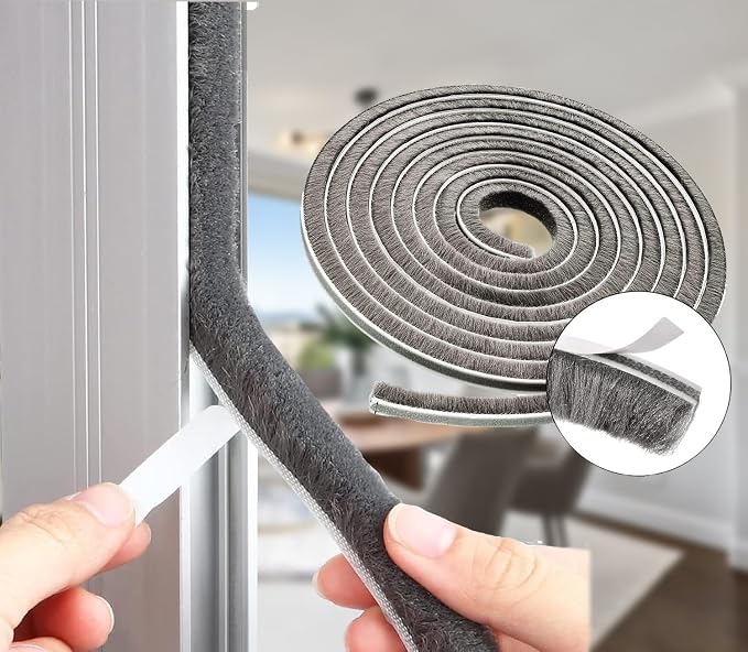 Weather Stripping Door Seal Brush by NNICEHTS