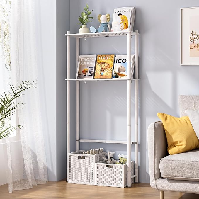 AmazerBath Bamboo Over The Toilet Storage Shelf, 2-Tier Over Toilet Bathroom - Image 6