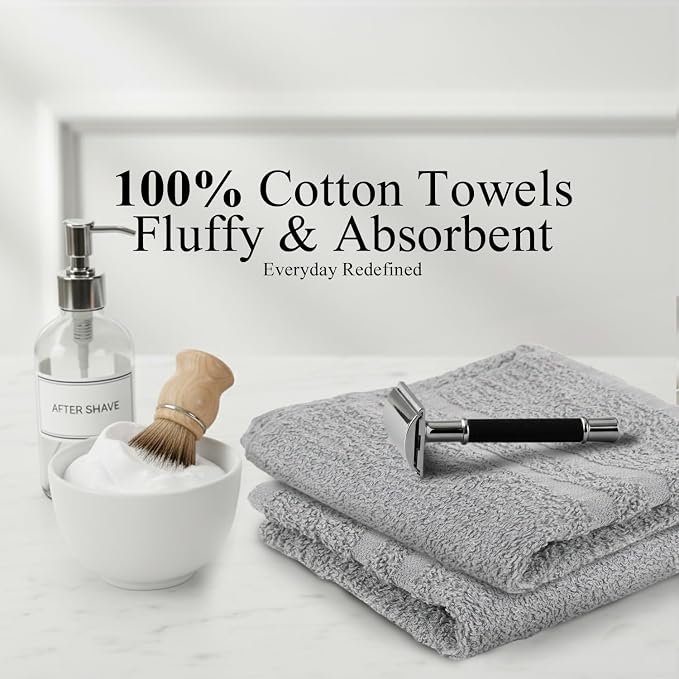 Hand Towels Grey Economy Salon Towels - Image 3