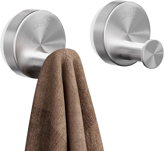 TAILI Stylish 304 Stainless Steel Bathroom Suction Hooks by TAILI