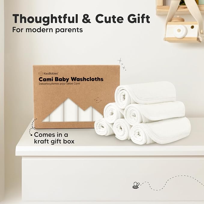 6-Pack Cotton Baby Washcloths for Newborn - Image 8