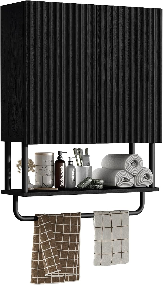 RUSTOWN Fluted Bathroom Wall Cabinet by RUSTOWN