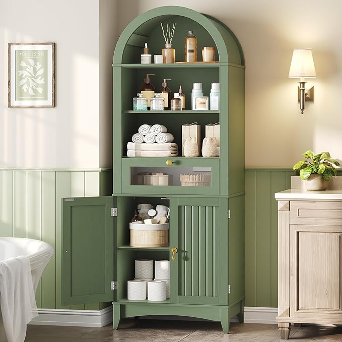 66" Tall Bathroom Storage Cabinet by RALGEND