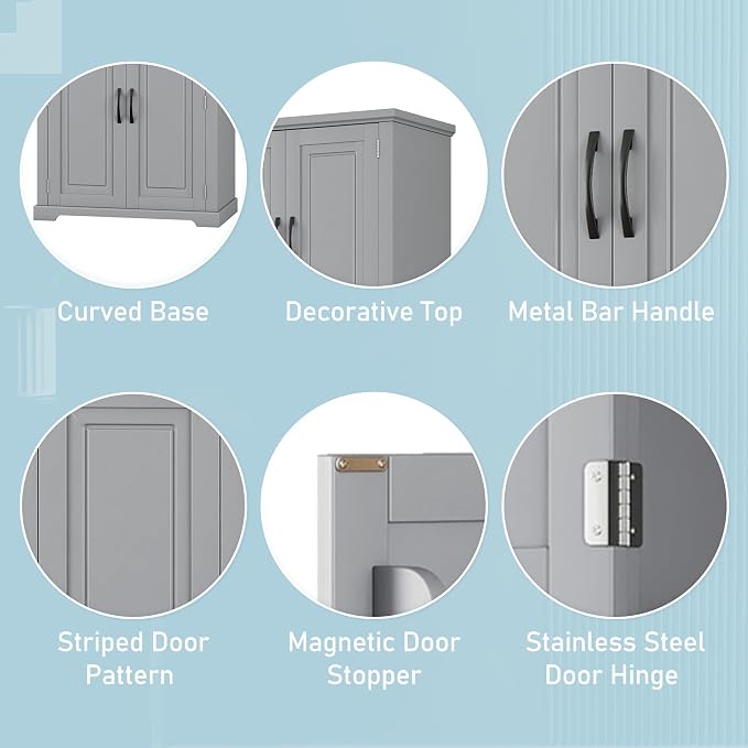Polibi Bathroom Storage Cabinet - Image 6