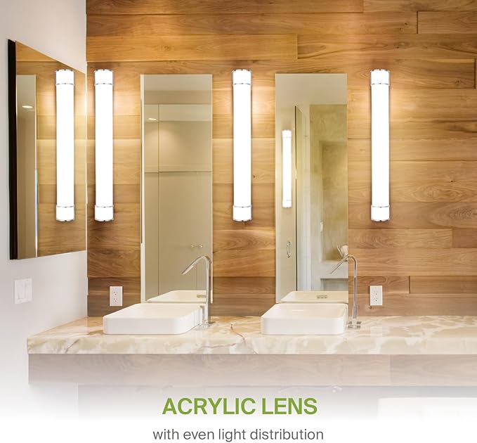 ASD LED 48" Vanity Flush Mount Light Fixture, Linear Bathroom Lighting Bar | - Image 6