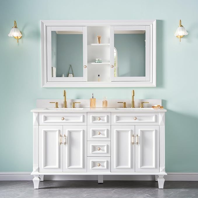 WELLFOR 55"x 32" Bathroom Medicine Cabinet - Image 10