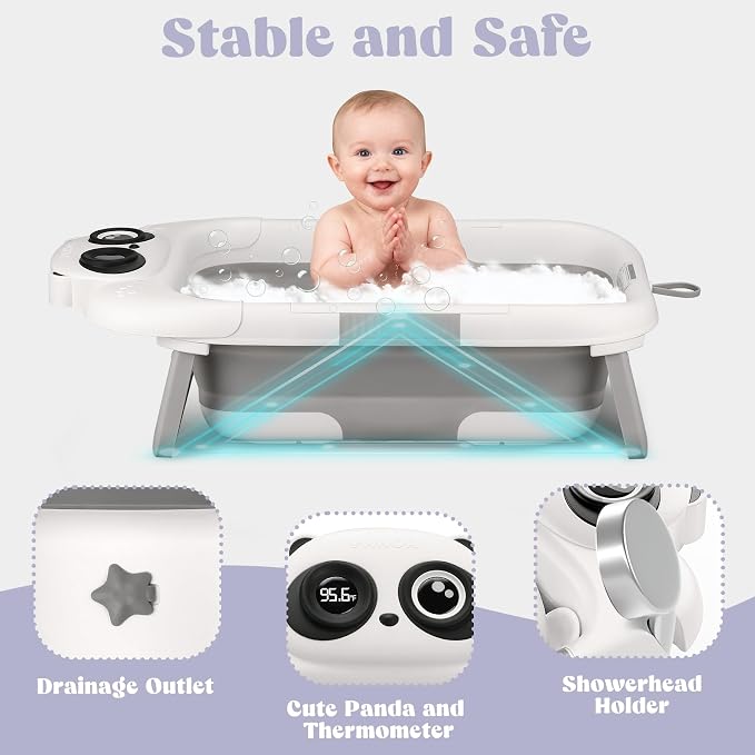 Foldable Baby Bathtub, Lightweight Bathtub - Image 5