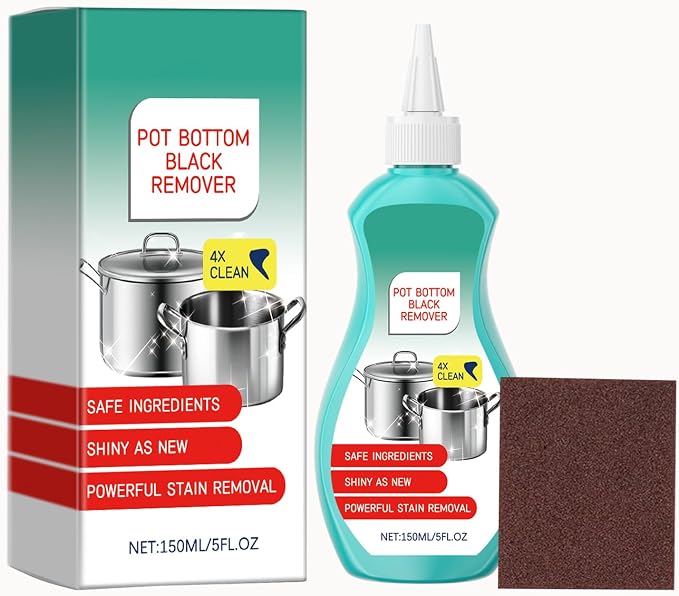 Pot and Pan Cleaner Gel, Magic Pot Bottom Cleaning Gel, 5 fl oz Tough Stove Top by Unknown