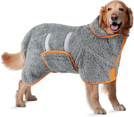 Bienbee Dog Bathrobe, Quick Drying Super Absorbent Dog Robes by Bienbee