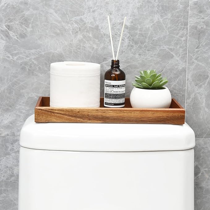 Farmhouse Wooden Vanity Tray Small Rectangle, Rustic Bathroom Tray Bathroom - Image 5