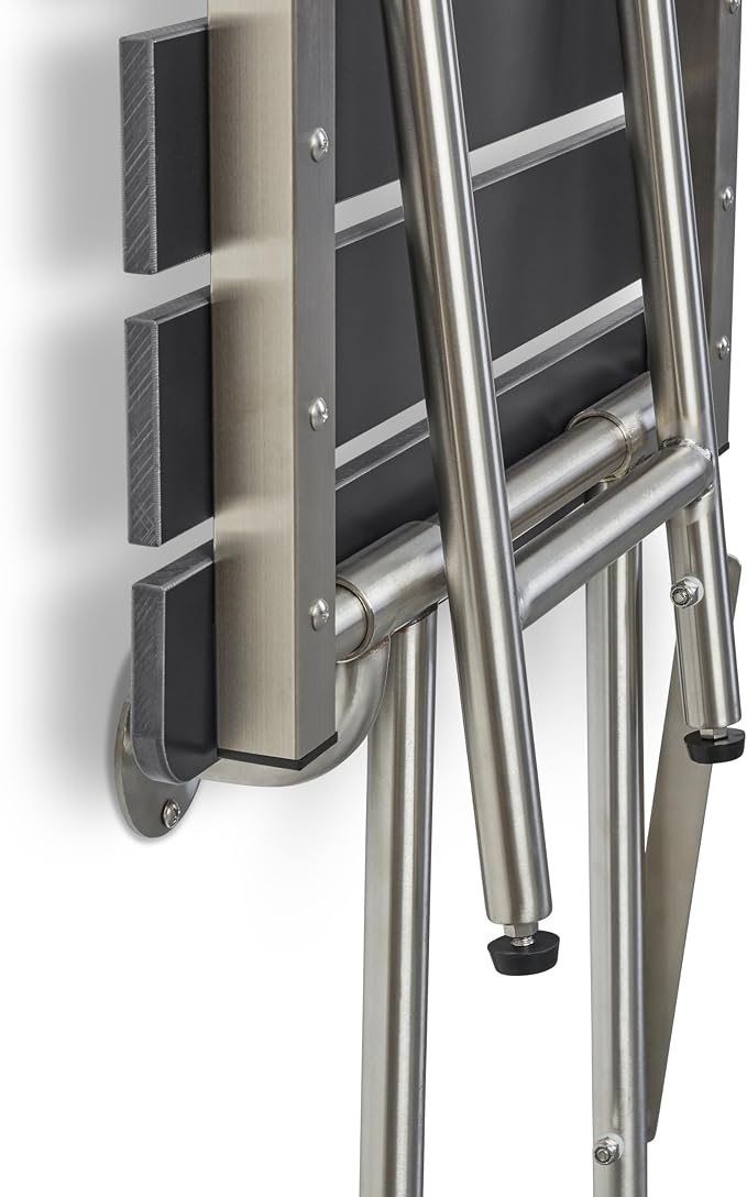 28-inch x 15-inch ADA Bariatric Folding Wall Mount Bathroom Shower Seat Bench - Image 7