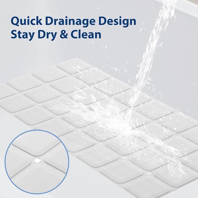 Silicone Bath Mat with Suction Cups – Non-Slip Foldable Bathtub & Shower Mat - Image 2