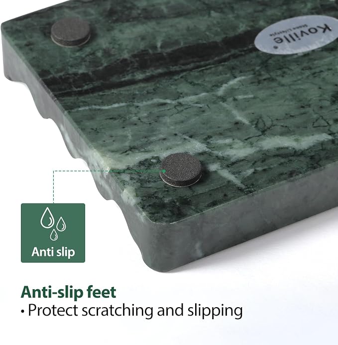 2PCS Koville Indian Natural Green Marble Soap Dish - Image 4