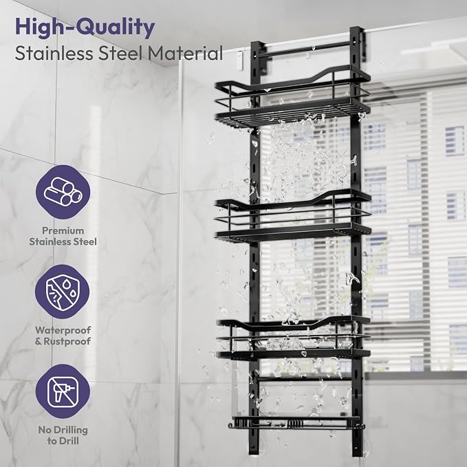 SWTYMIKI Over the Door Shower Caddy - Image 6