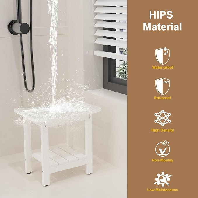 HIPS Shower Benches for Inside Shower, Shower Stool - Image 5