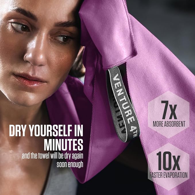 VENTURE 4TH Quick Dry Towel. Microfiber Travel Towel Ideal - Image 4