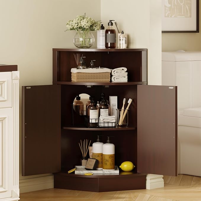 Corner Bathroom Cabinet, Modern Small Corner Cabinet - Image 3