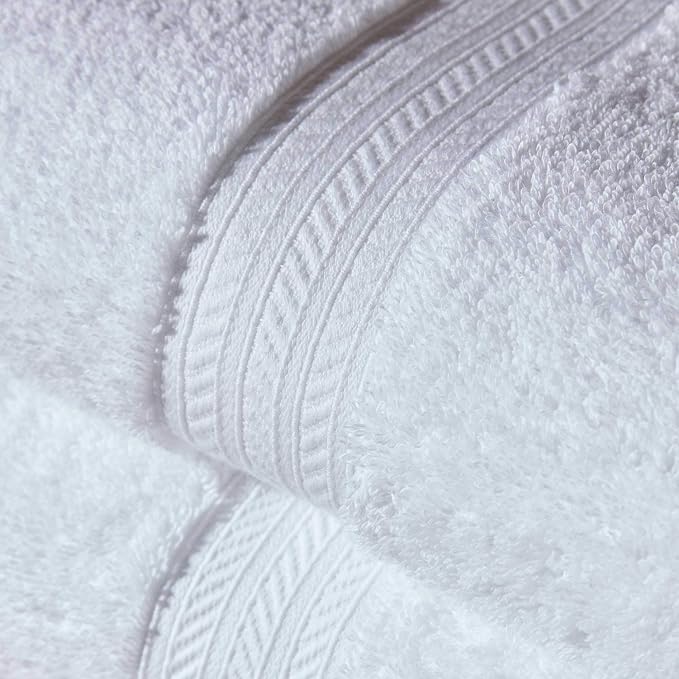 Christy Renaissance 4 Piece White Towel Set | 100% Egyptian Cotton | Luxury - Image 3