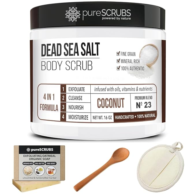 pureSCRUBS Premium Coconut Body Scrub Set - Image 7