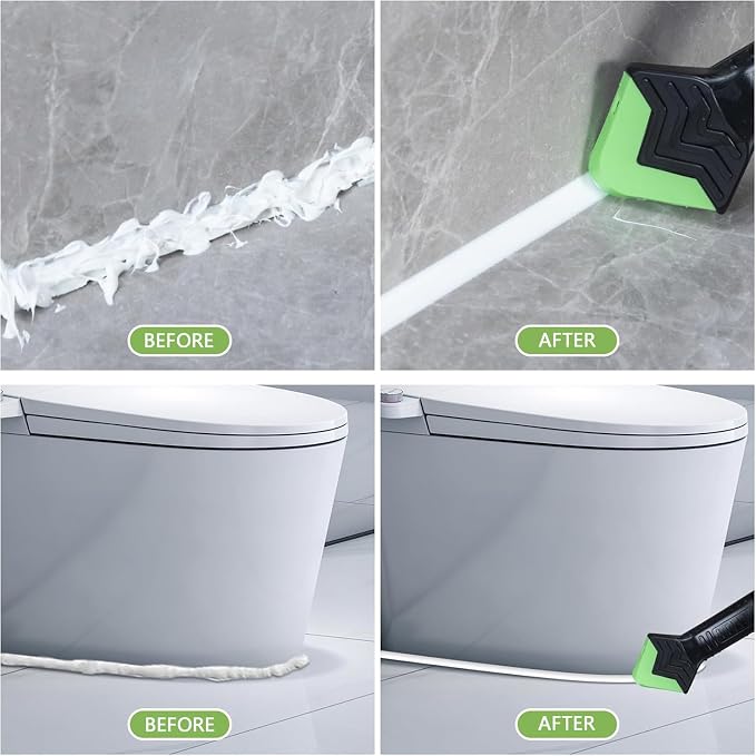 Caulking Tool 3 in 1 Caulking Grout Removal Sealant Finishing Tool Bathtub Caulk - Image 4